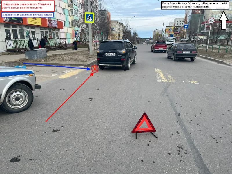 12-летний велосипедист из Коми оказался под колесами внедорожника