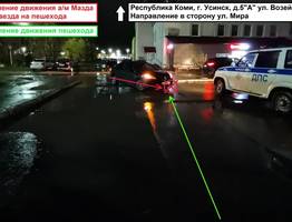 В Коми на дворовой территории "Мазда" сбила пешехода