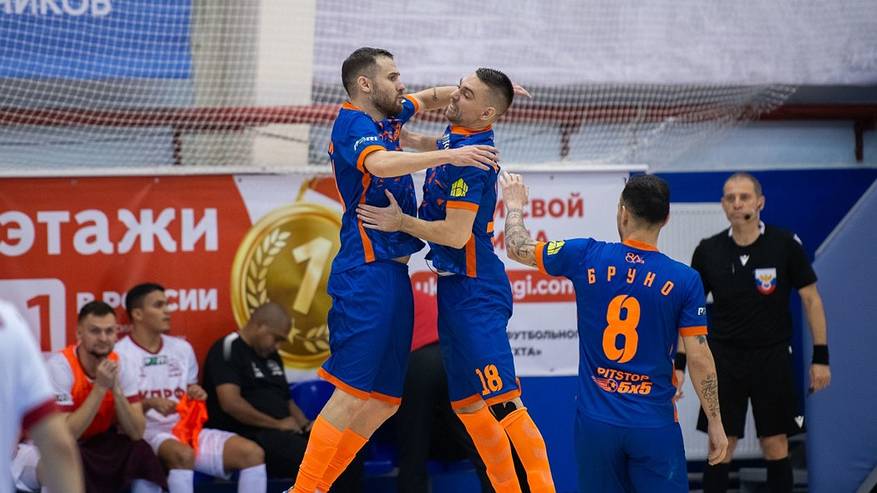 Главная картинка новости: В Ухте прошел матч Суперлиги России по мини-футболу