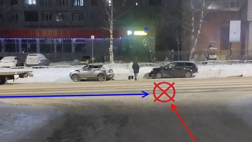 Главная картинка новости: В Коми произошло ДТП с участием патрульной машины