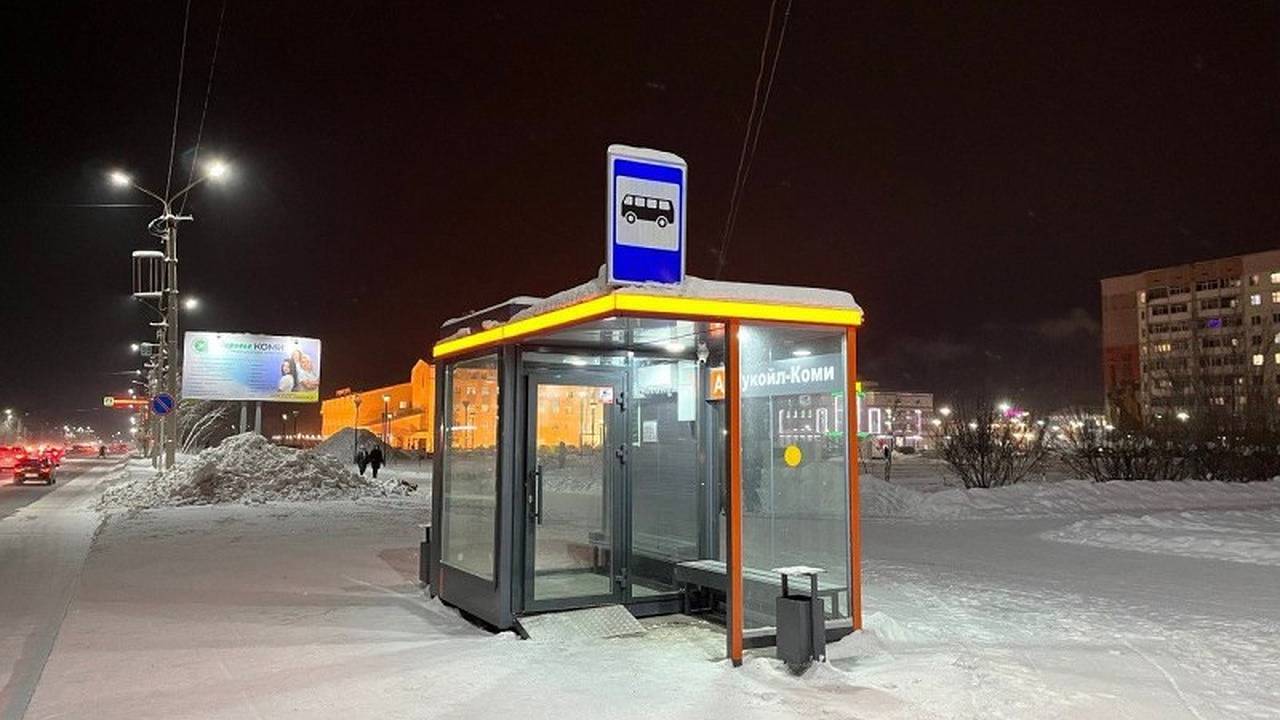 Главная картинка новости: В Коми построят 11 новых теплых автобусных остановок