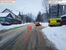 В Сыктывкаре пожилой мужчина попал под колеса "Лады"