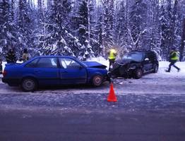 На трассе Сыктывкар - Ухта в ДТП пострадали шесть человек