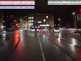 Женщина из Ухты получила перелом таза в результате ДТП на перекрестке