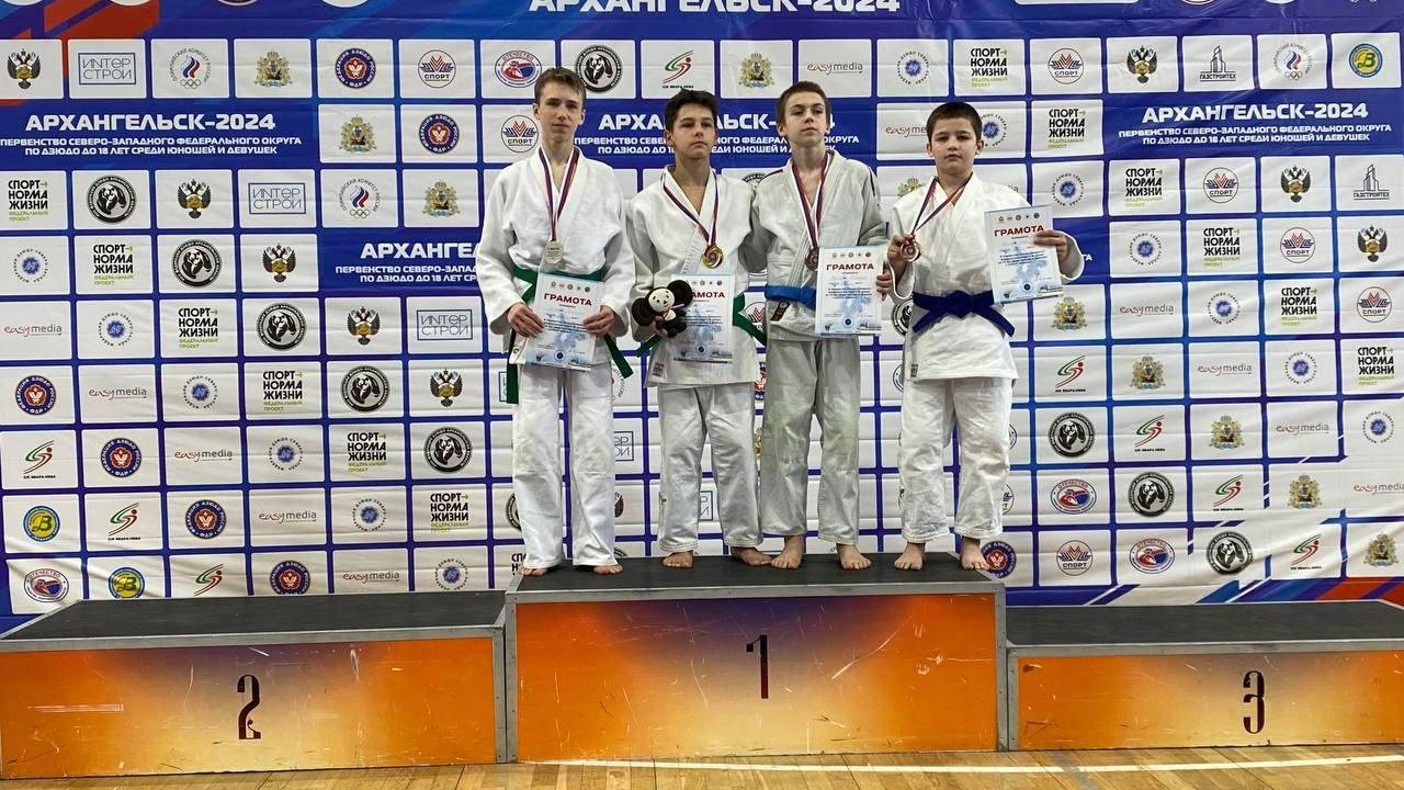 Главная картинка новости: Юные дзюдоисты из Коми завоевали медали на первенстве в Архангельске