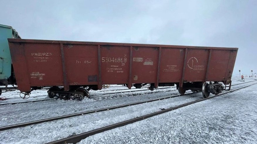 На ж/д станции в одном из городов Коми сошел грузовой вагон