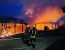 Ночью в Коми произошел крупный пожар, и огонь тушили 27 человек
