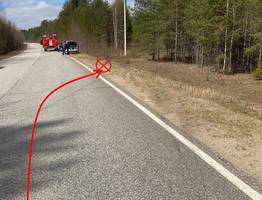 2 женщины пострадали при опрокидывании иномарки на трассе в Коми