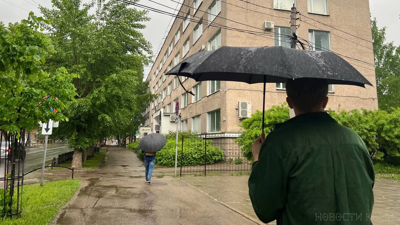 Главная картинка новости: Погода в Коми снова примет штормовой характер — ожидаются ливни, грозы, усиление ветра