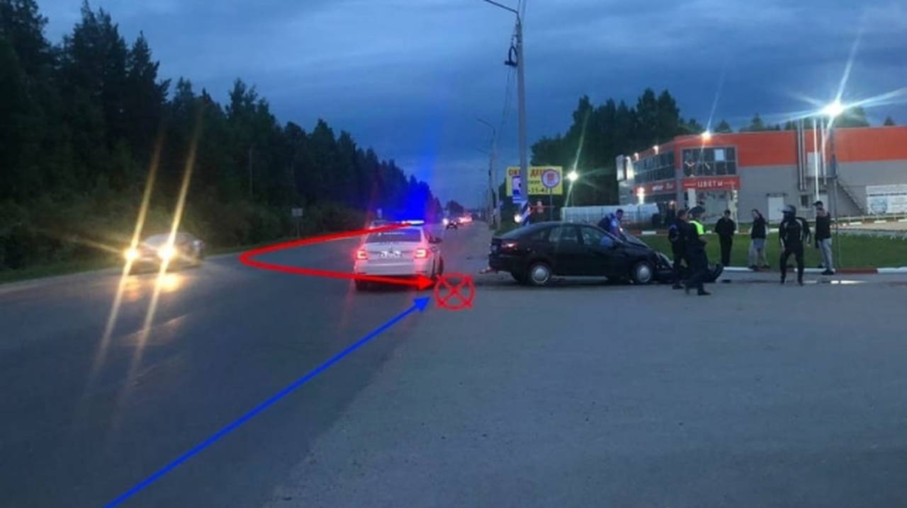 В Коми столкнулись автомобиль «Лада» и мотоцикл Honda