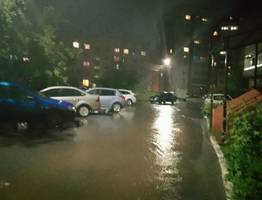 В одном районе Коми ливень затопил огороды, дровяники и чуть не смыл детсад