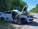 В Коми автомобиль "Lada" перевернулся после столкновения с кроссовером