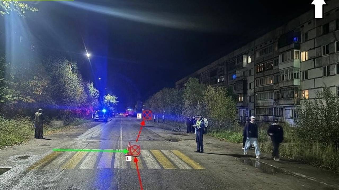 Главная картинка новости: В Коми автомобиль Audi наехал на пешехода