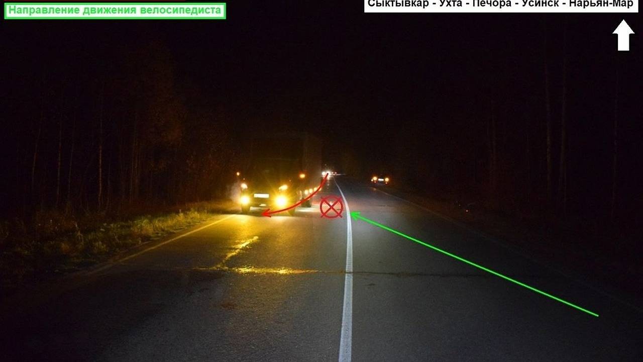 Главная картинка новости: В Коми велосипедиста сбила "ГАЗель"