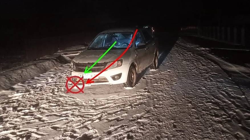 Главная картинка новости: Лишенный прав водитель сбил двух пешеходов в Коми