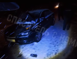 Под Сосногорском в двойном ДТП травмы получили шесть человек