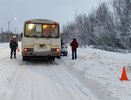 В Коми рейсовый автобус столкнулся с легковым автомобилем