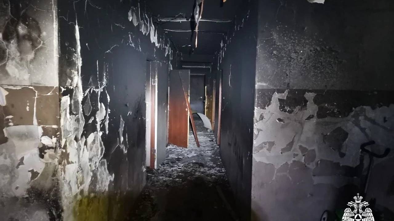 Главная картинка новости: 6 человек спаслись из горящего дома в Коми