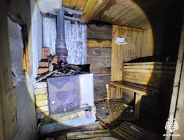 В Коми неисправная печь стала причиной сильного пожара в бане