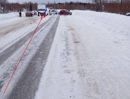 В Коми водитель "Киа" протаранил грузовик на встречной полосе
