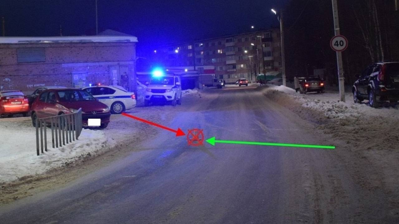 Главная картинка новости: В Коми автомобиль наехал на женщину на придомовой территории