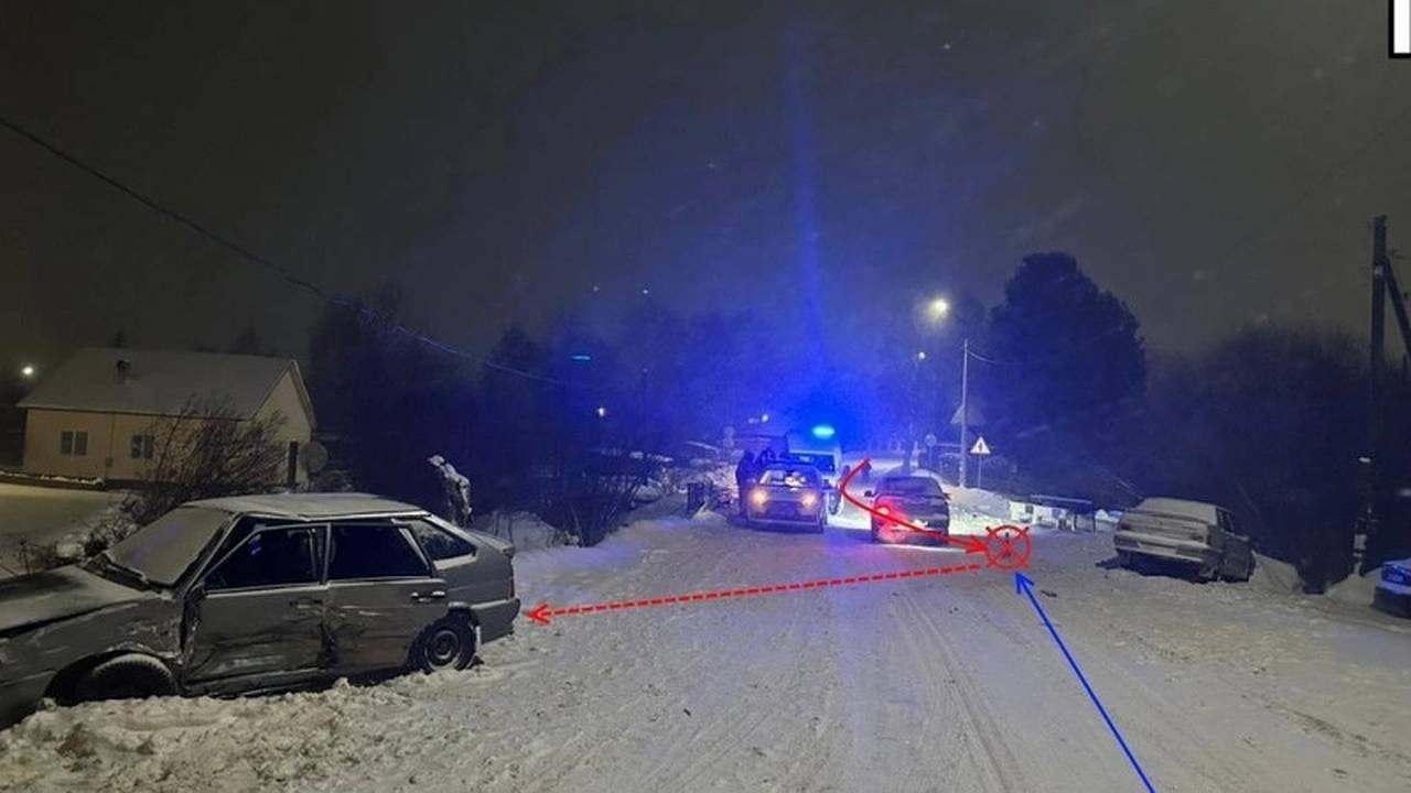 Главная картинка новости: В Коми малоопытная водительница спровоцировала ДТП с 3-мя пострадавшими