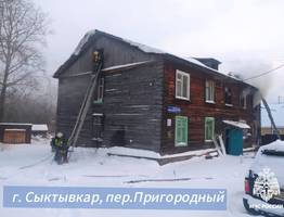 В одном из городов Коми на пожаре погиб мужчина
