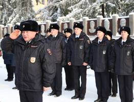 В одном из городов Коми 35 молодых сотрудников МВД приняли присягу