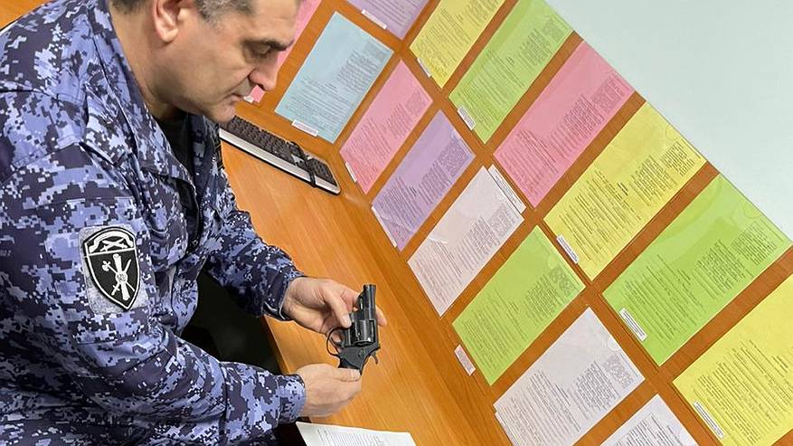 Главная картинка новости: Жительница Удоры сдала в Росгвардию газовый пистолет