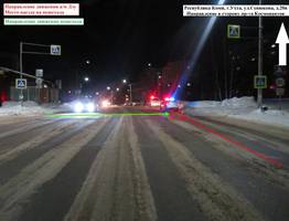 В Ухте автоледи без прав сбила пешехода на зебре