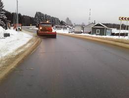 Трасса Сыктывкар – Ухта очищается от снега и готовится к ремонту