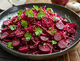 Вкусный салат со свеклой: домашних от него за уши не оттащить — простой и вкуснейший рецепт