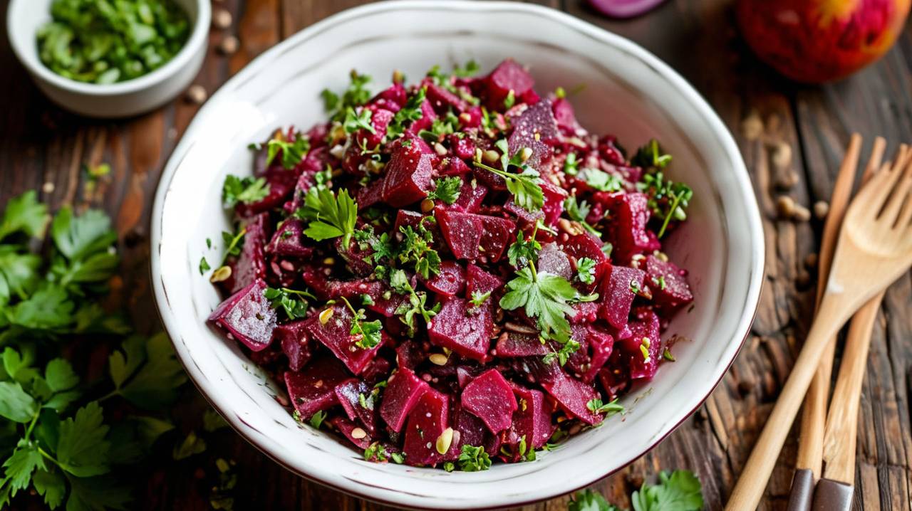 Главная картинка новости: Винегрет в пролете: самый вкусный салат со свеклой — теперь гости просят только его готовить