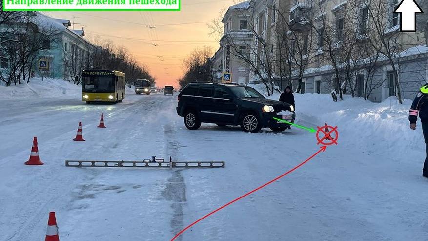 Главная картинка новости: В Коми внедорожник сбил женщину