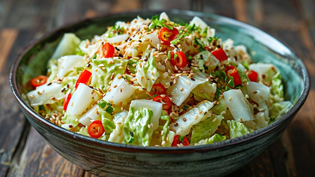 Главная картинка новости: Готовим изумительный салат «Переполох»: нужна «пекинка» и еще несколько ингредиентов — главный гастрономический хит весны-2025 найден