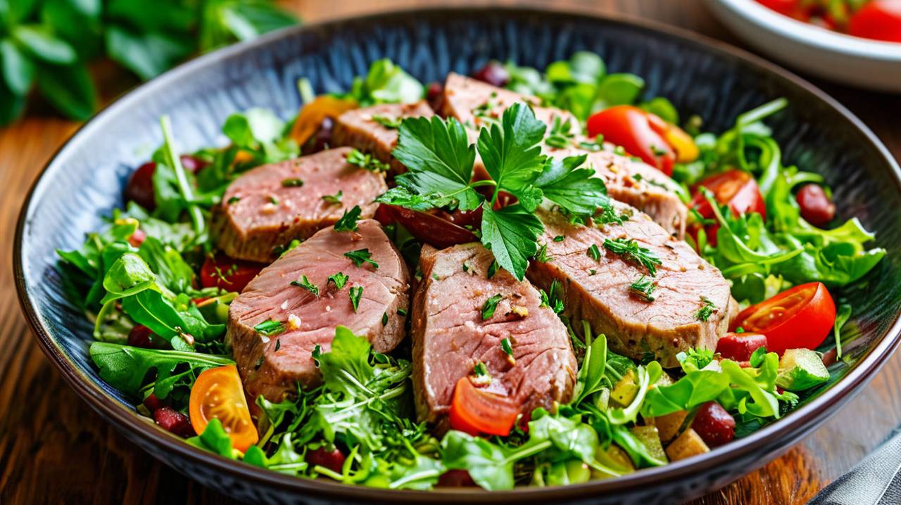 Без вреда для фигуры: изумительно легкий салат без майонеза с тунцом и зеленью