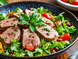 Без вреда для фигуры: изумительно легкий салат без майонеза с тунцом и зеленью