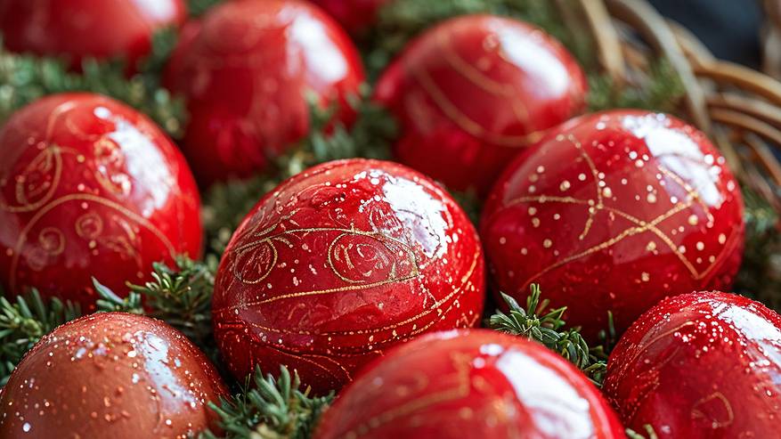 Главная картинка новости: Свекла и луковая шелуха в полном пролете: красим пасхальные яйца новейшим способом — скорлупки будут ярче гранатовых зерен