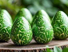 Без шпината и крапивы: опускаю пасхальные яйца в эту натуральную «зелень» — и скорлупки становятся ярче всех изумрудов