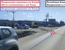 В Сыктывкаре столкнулись два автомобиля и ранили трёх человек накануне Дня Победы