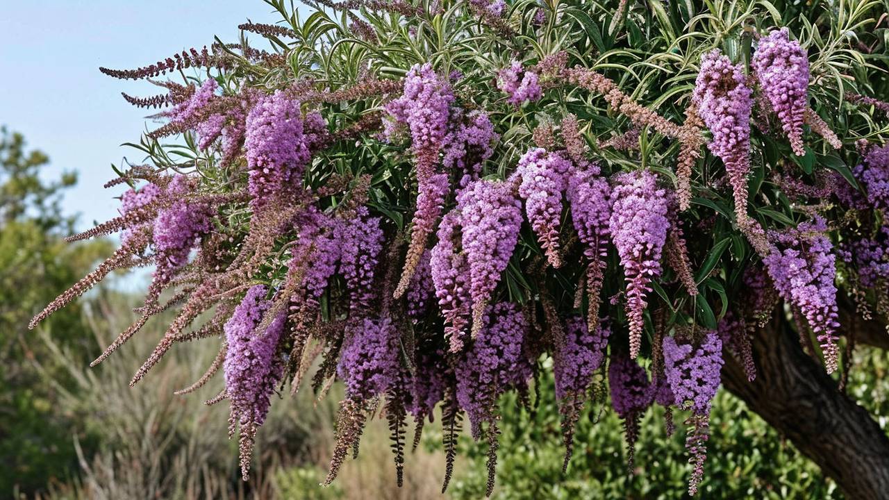 Главная картинка новости: Роскошный лиловый фонтан из ароматных гирлянд весь сезон: неприхотливый кустарник растет даже на скудных почвах и не требует большого внимания