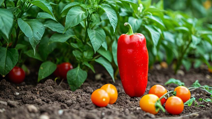 Главная картинка новости: 3 ложки в лунку — и перцы попрут как на дрожжах: вырастут большими, сочными и супер сладкими — до 30 штук с 1 куста