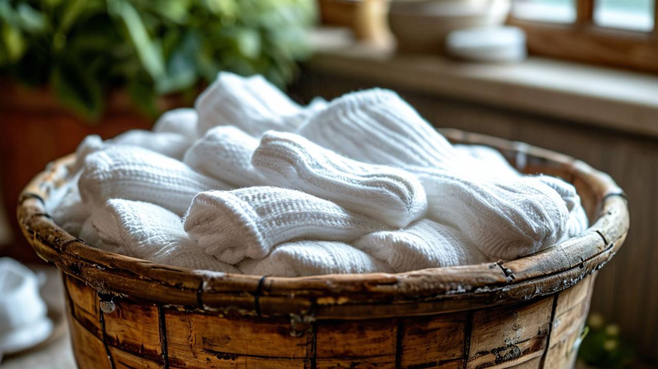 Кидаем сразу 4 ложки в таз — и даже самые заношенные носки станут белее снега: простой и эффективный совет