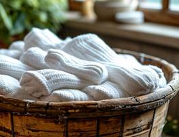 Кидаем сразу 4 ложки в таз — и даже самые заношенные носки станут белее снега: простой и эффективный совет