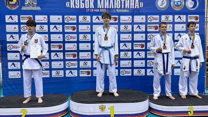 Главная картинка новости: Юные каратисты из Коми завоевали российские золото и бронзу
