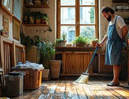 Начала мыть полы соленой водой — перемены в доме заметили все: вот для чего я добавляю соль в ведро