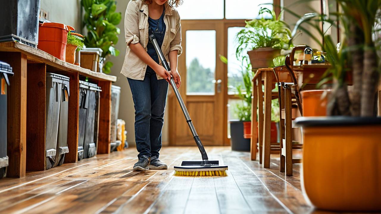 Главная картинка новости: Начала мыть полы соленой водой — перемены в доме заметила вся семья: вот для чего я добавляю соль в ведро