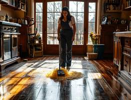 Начала мыть полы соленой водой — перемены в доме заметила вся семья: вот для чего я добавляю соль в ведро воды