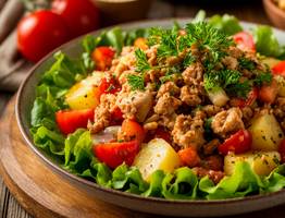 Салат «Обжорка» - просто и быстро: 4 ингредиента, а вкус невероятный – его сметут со стола первым