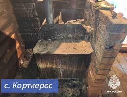 В Коми оперативно потушили баню – люди не пострадали